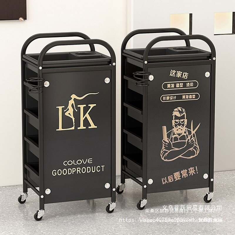 美发小推车理发店工作柜网红潮店烫染剪发工具柜美容院手金烨
