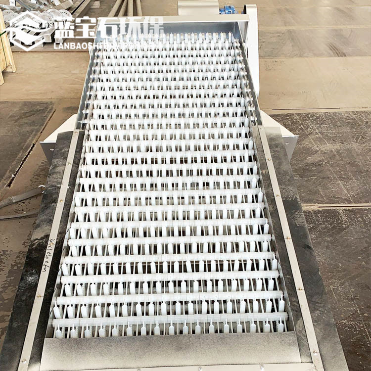 回转式细格栅除污机循环式固液分离器连续式带毛刷回转格栅机