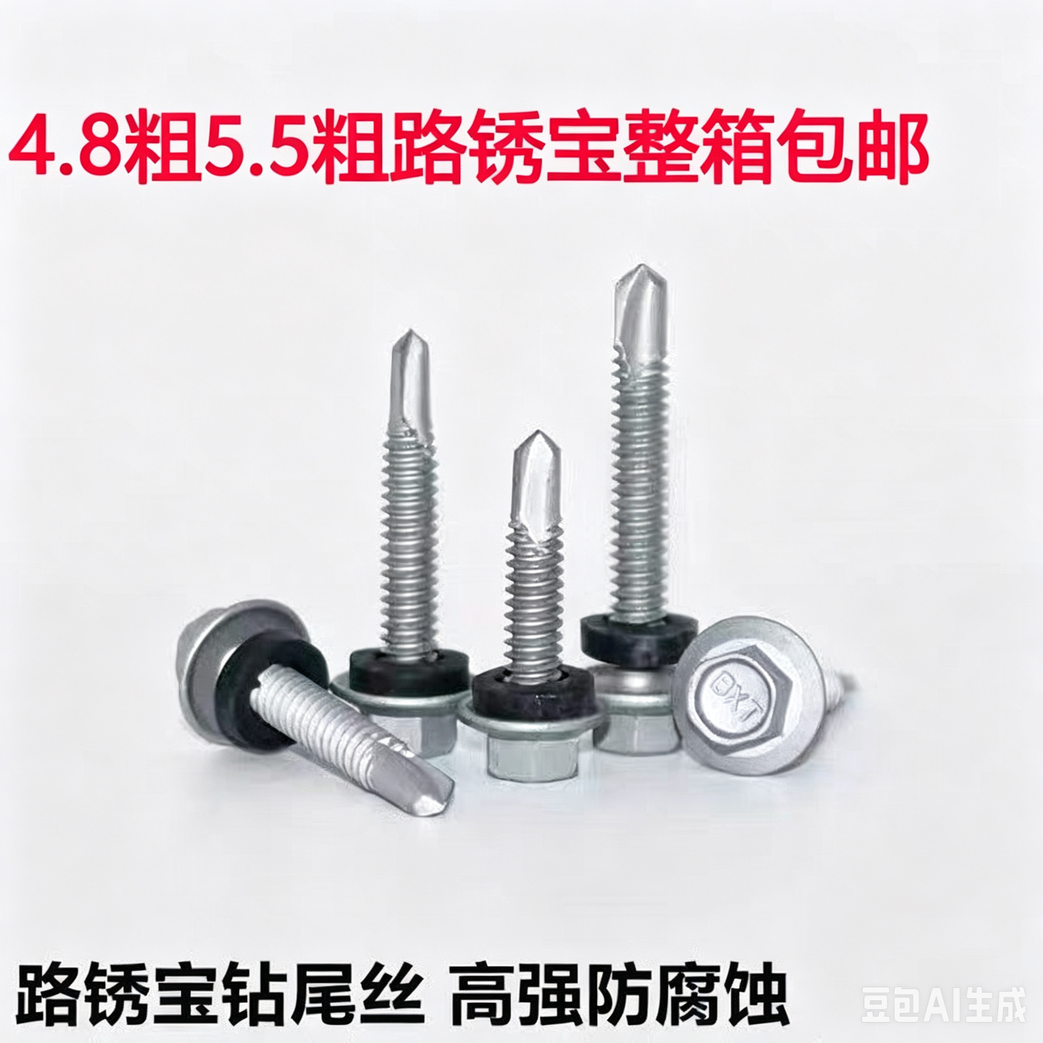 路锈宝钻尾丝防腐防锈六角燕尾螺钉沿海户外防腐防锈钻尾M5.5钻尾