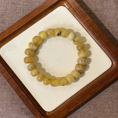 蜜蜡琥珀虎皮黄蜜老型手串卡9*12.5克重21.73g-NO.135