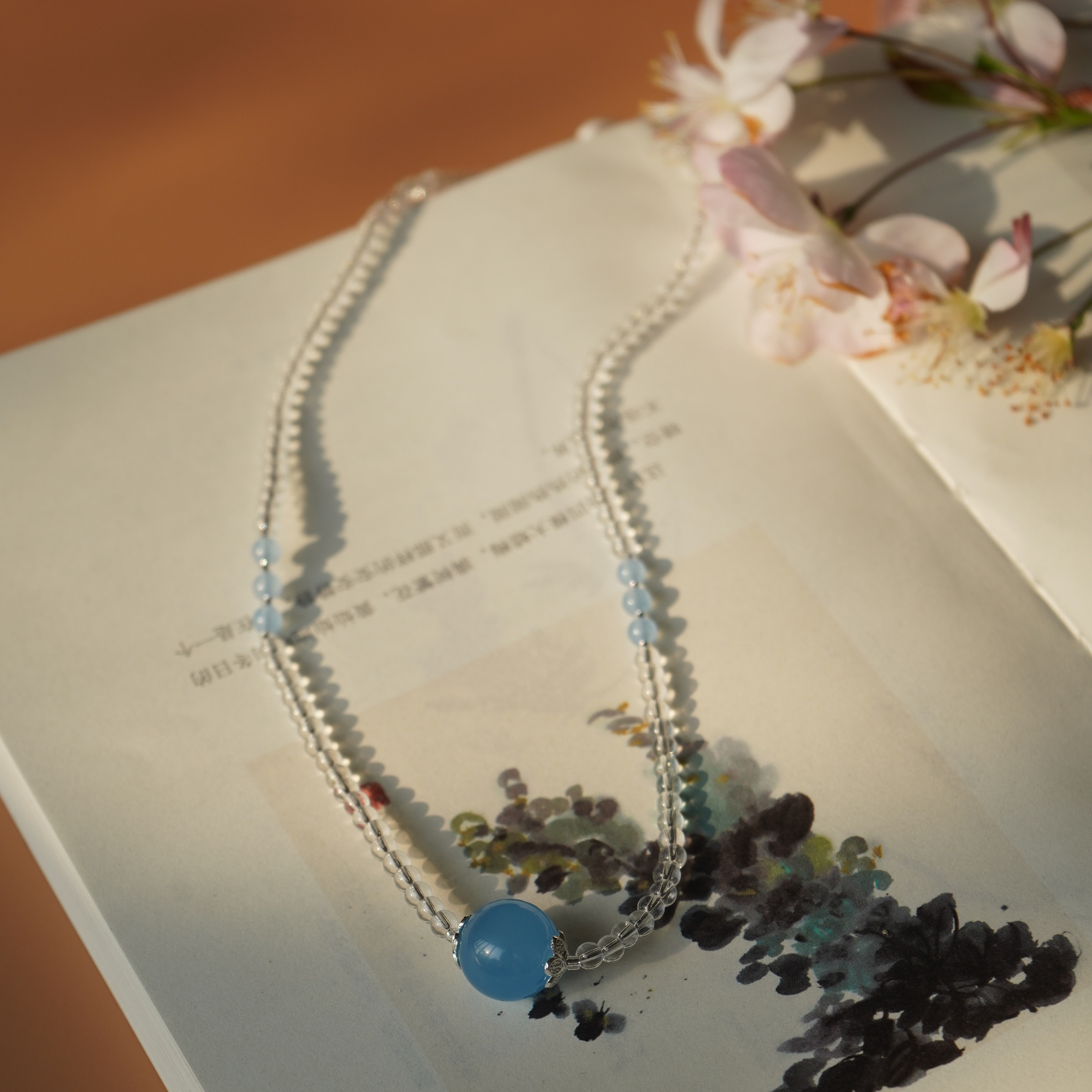 双子双鱼水瓶能量守护海蓝宝锁骨链白水晶NO.525-526-527-528-529,饰品/流行首饰/时尚饰品新,颈饰,淘宝优惠券,粉丝福利购,淘宝优惠卷