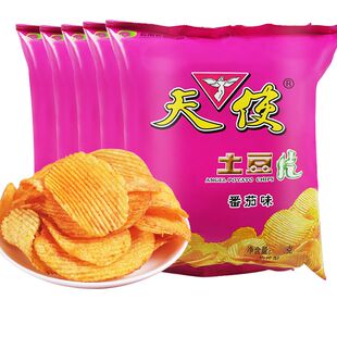 天使土豆片薯片大包50克麻辣洋芋片原味番茄味休闲食品云南特产