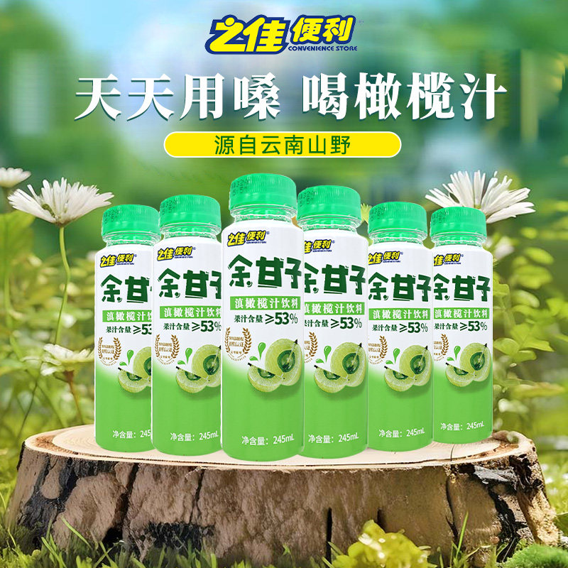 云南滇橄榄汁饮料12瓶玉油柑汁熬制余甘子果汁类饮料饮品