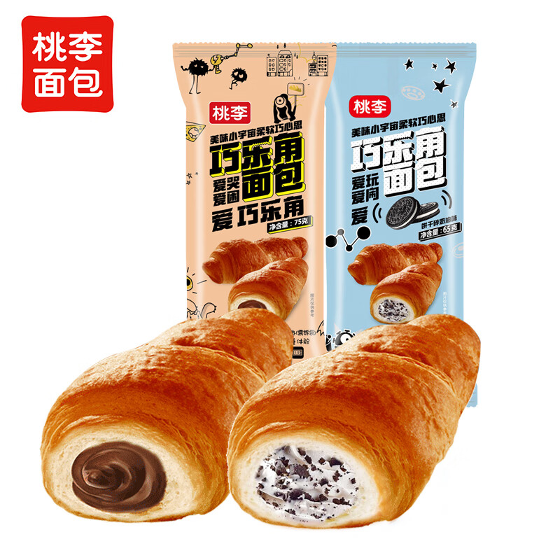 桃李巧乐角面包饼干碎奶油味