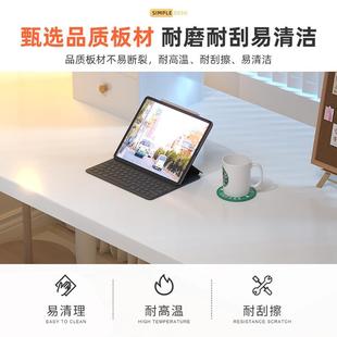 书桌家用办公桌卧室小桌子简易学习写字桌长方形 白色电脑桌台式
