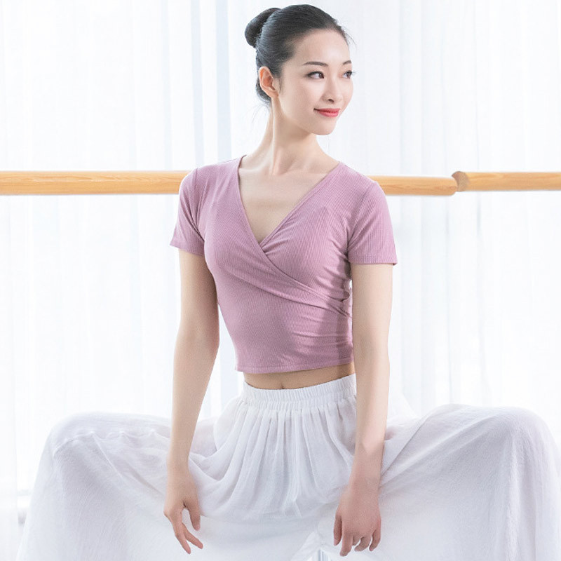 速发拉丁舞练功服舞蹈上衣成人肚皮舞形体伽瑜服舞健身服场广舞