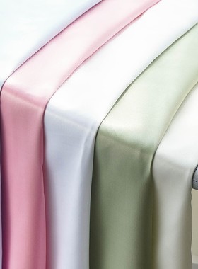 速发缎子柔软白白缎面红布布稠丝滑绸缎布料纯色。拍照里子里布冰