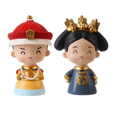 速发皇后娘后蛋糕娘饰摆件皇上皇宫廷母装大人祝寿生日烘焙插件