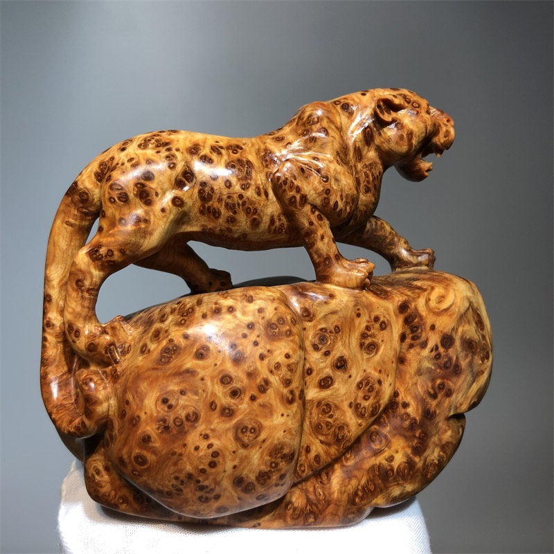 速发一路爆发崖柏摆件太行陈子料满瘤疤手把件老爆原木豹化车摆木