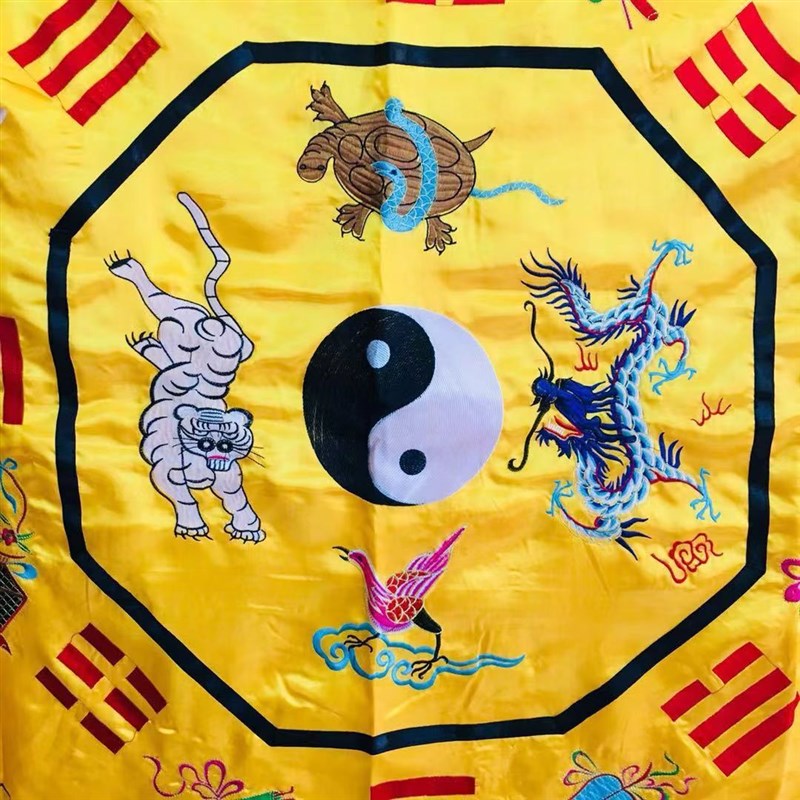速发道士法器毯子地毯道家用品布毯布踏罡步斗毯四圣兽1.2米罡毯