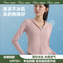 蕉下客防晒衣女2025新款夏帽子面罩一体冰丝原纱连帽薄外套小个子