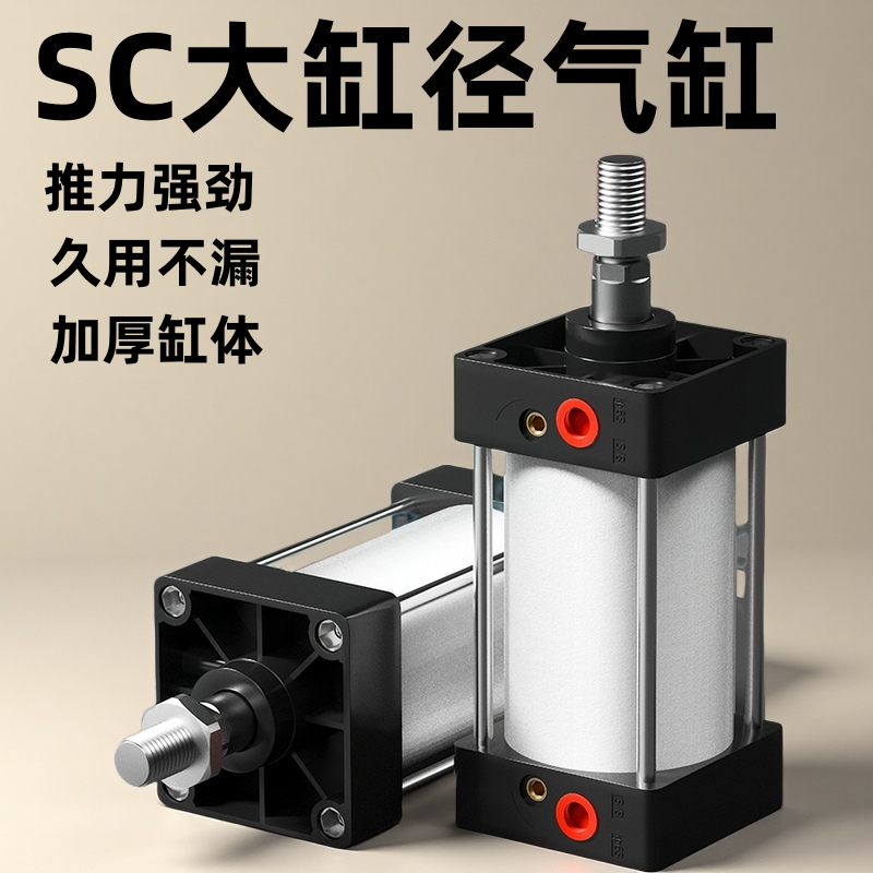 SC气动缸160大推力200重型250大缸径125长行程X25X50-75-100-1259