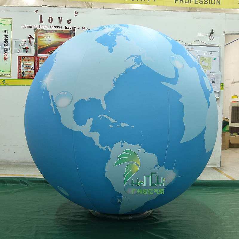 厂家直销PVC升空地球氦气球模型气模商场美陈景区打卡广告升空球
