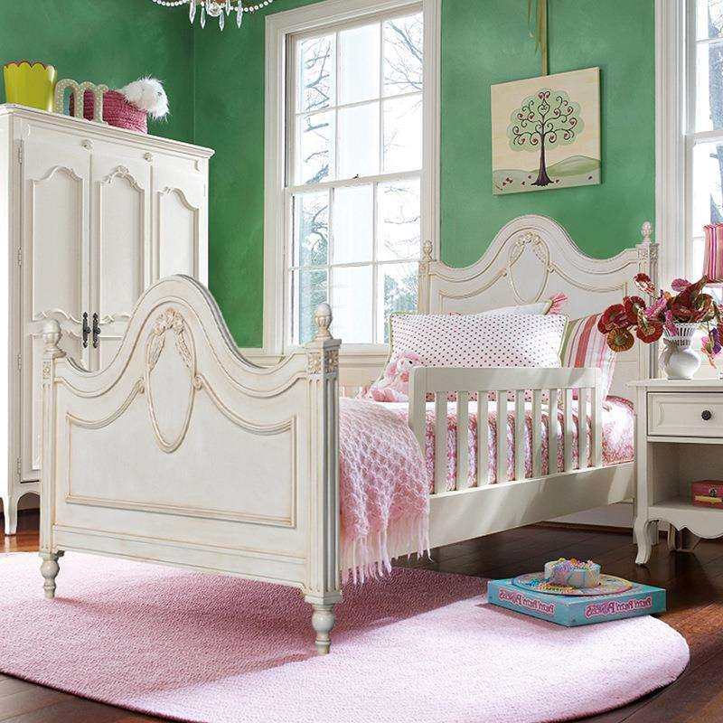 美式实木雕花双人床欧式卧室奢华婚床法式复古白1.81.5米公主大床