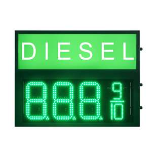Station Disp Gas Oil LED Red Segment Price Petrol inch