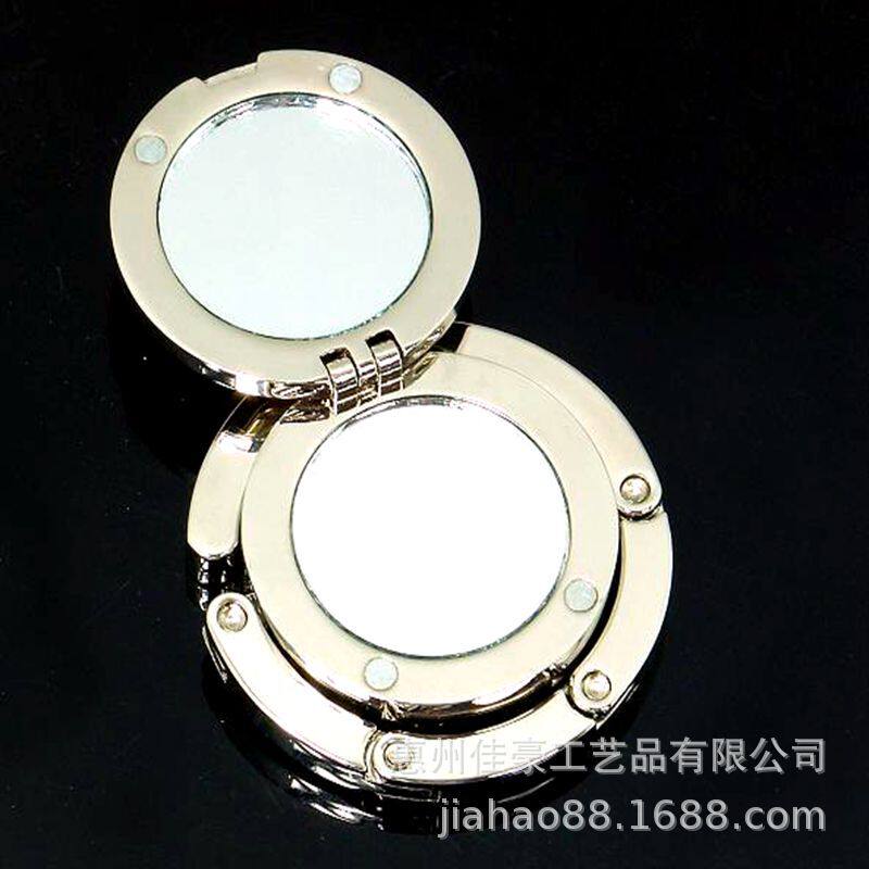 翻盖镜子挂包钩宝石桌边挂包钩水晶挂包器贴纸滴胶手袋挂包钩