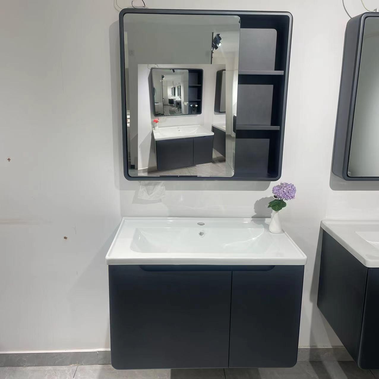 2024现代简约PVC烤漆浴室柜工厂直销