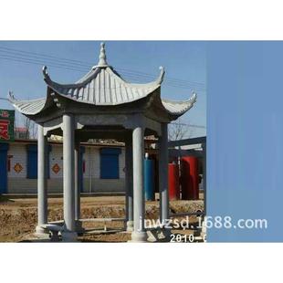 出售户外石制凉亭嘉祥石雕凉亭价格石质六角凉亭图片大全