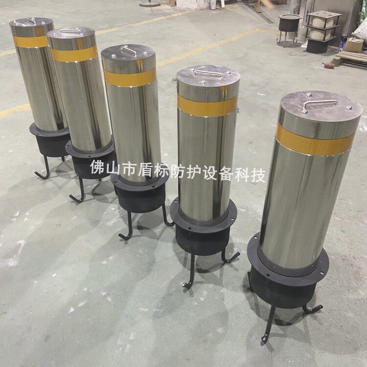 步行街拦截车辆安全防护防撞桩全自动液压升降柱智能挡车地柱