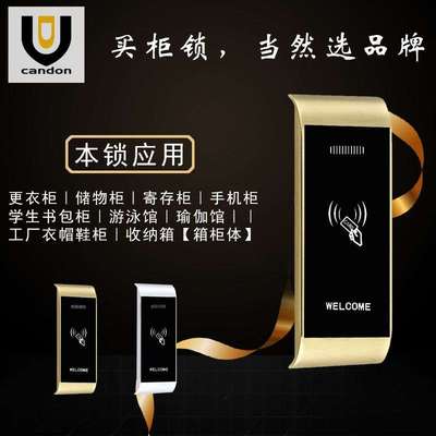 直销ZD208电子智能瑜珈馆更衣柜锁感应磁卡柜门锁 可镭雕LOGO