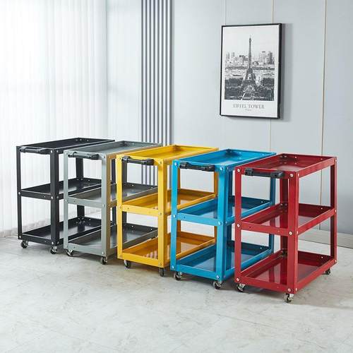 小推车手拉车工具车三层零件车汽修抽屉多功能维修车间便携购物车