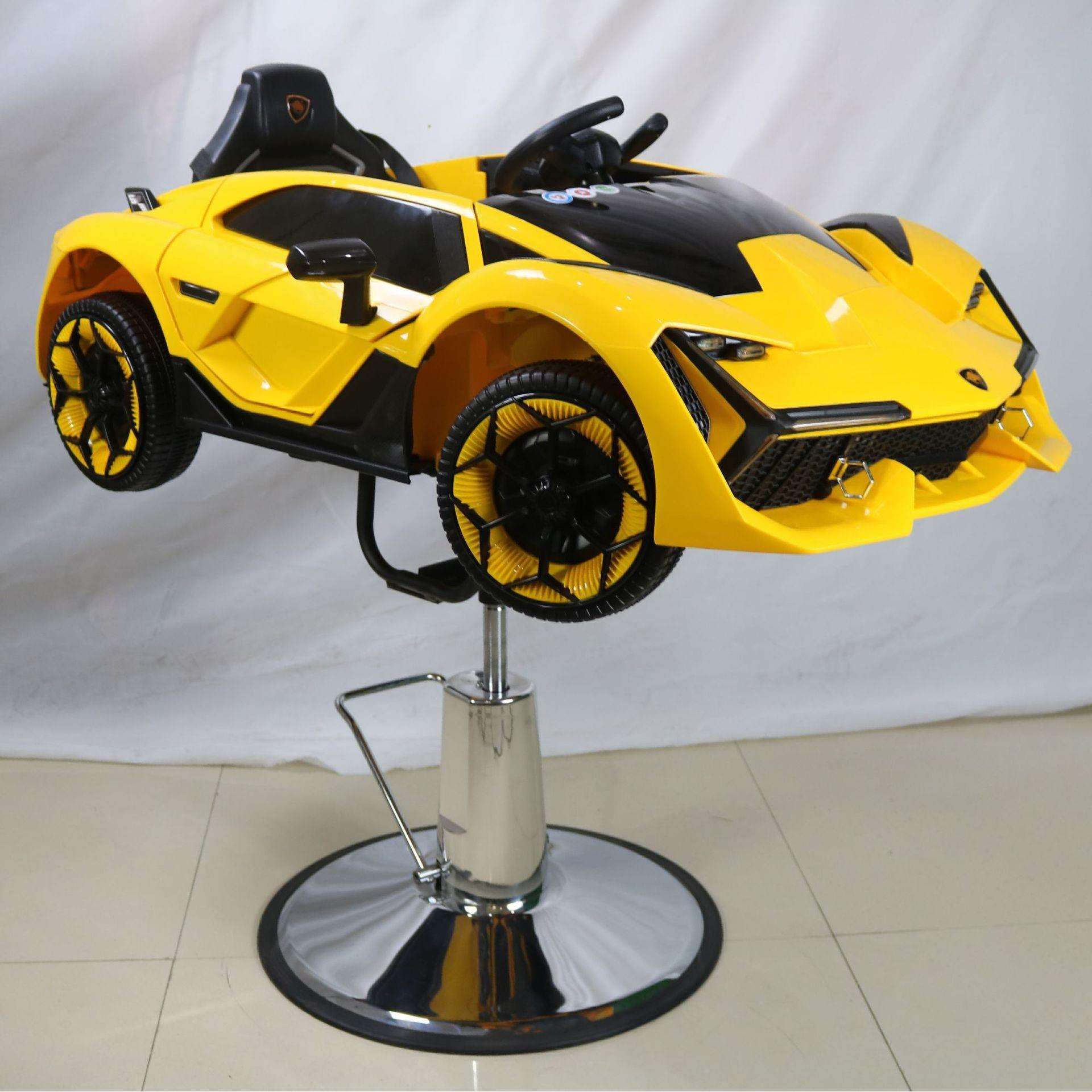 网红儿童汽车理发椅子小孩电动卡通玩具剪发升降发廊座椅美发店外