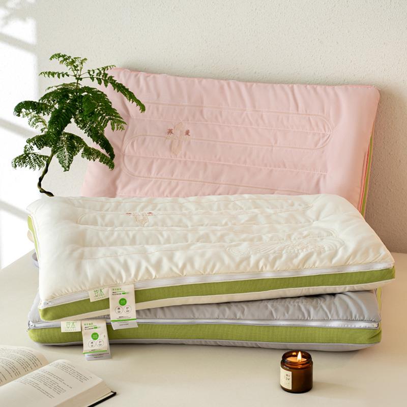 2025新款成人柔软亲肤荞麦羽丝枕枕头枕芯跑量款养生侧睡