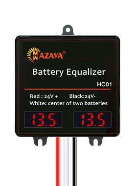 HC01电瓶均衡器12V串联24V锂离子蓄电池平衡铅酸磷酸铁锂带显示