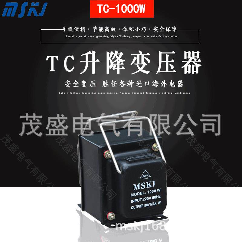 220v转110v互转便携式电压转换器TC-1000VA变压器家用足功率
