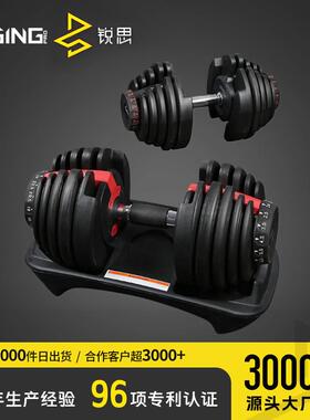 工厂健身房商用PU哑铃套装不同重量规格2.5~35kg公斤