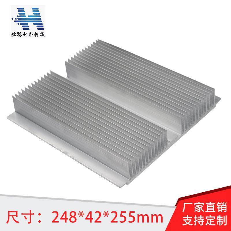 华福生产挤压大功率铝合金插片散热器电脑主机电子散热片加工价优