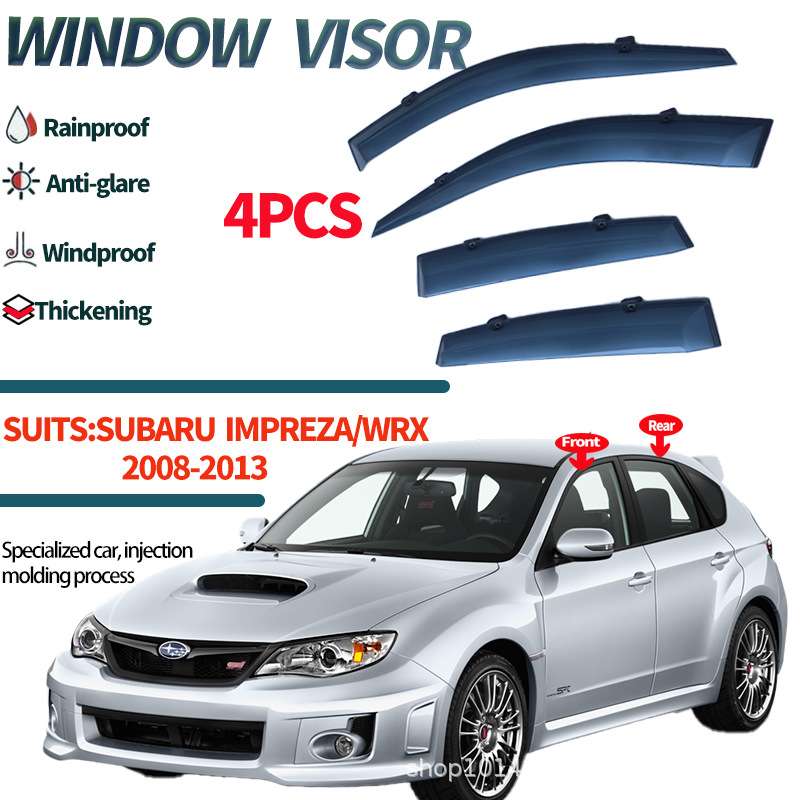 适用斯巴鲁翼豹两厢车窗晴雨挡雨板扰流板Impreza Window visors