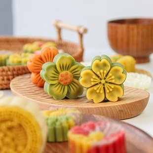 手压式 速发月饼模具202新款 家用冰皮压花磨具糕点心烘焙糕点辅食