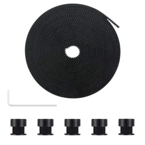 现货速发GT2 Ope Timig Belt 6mm Width 5ter Pure Rubber + 5 Ti