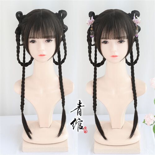 现货速发【青绾】宋制明制汉服少假发头套中华风Lita可爱古装古风