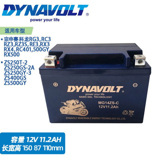 现货速发宗申赛RZS RXS ZS250G ZS400GY RX500机车蓄