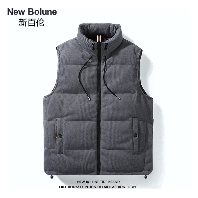 男士秋冬季新款加厚保暖羽绒马甲