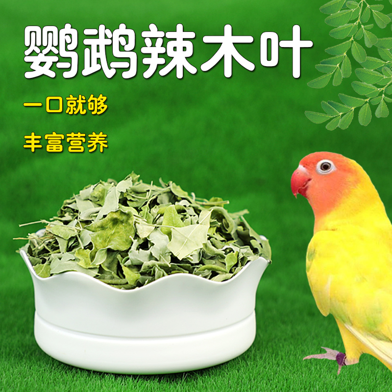 鹦鹉专用辣木叶拌鸟粮饲料营养虎皮玄凤牡丹奖励零食营养小宠用品