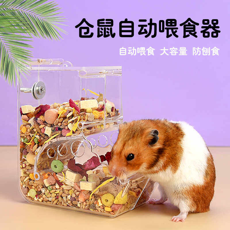 仓鼠食盆自动喂食器金丝熊荷兰猪龙猫刺猬兔子专用下料吃食盆食盒,宠物/宠物食品及用品,鼠类喂食器,淘宝优惠券,粉丝福利购,淘宝优惠卷