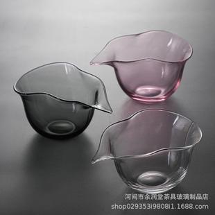 公杯茶海高档茶器 高硼硅玻璃耐热公道杯透明葫芦分茶器日式