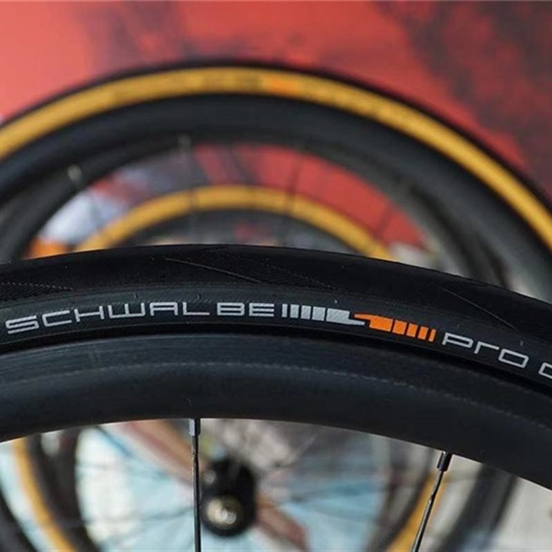 德国Schwable 世文one公路车外胎 700x25cN/28c防刺真空折叠黄边