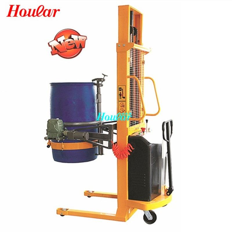 现货供应双门架半电动搅拌倒料车油桶升高车电动油桶车YL450