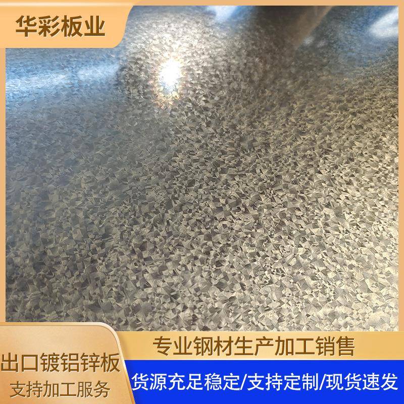 出口ZMA锌铝镁板镀铝锌波纹板瓦55%耐指纹镀铝锌生产厂家