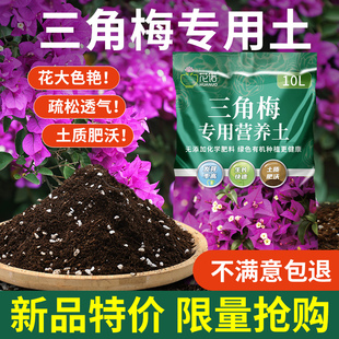 速发盆栽壤土肥料种土泥植土培养土三角梅专用土营养土花土开花专