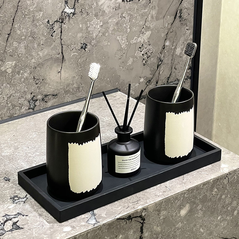 速发杯端漱口杯轻奢刷牙高刷用牙刷杯牙杯洗漱杯高级感牙家置物架