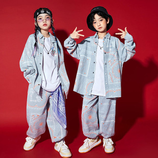 速发幼儿嘻哈风街舞服装演出服套装男童走童秀潮服士童爵儿舞装