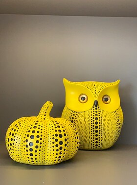 速发草间弥生波点柜瓜艺术摆视办公室装饰客厅床头电件南酒柜家居