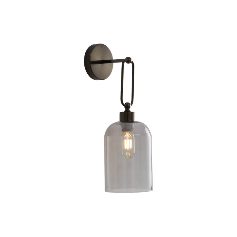 速发MOFA民设计师简约创头床意背景墙S宿走廊玻璃壁灯