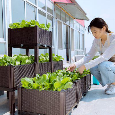 家庭蔬菜种植箱阳台楼顶户外专用种菜神器顶楼特大屋顶室内省空间