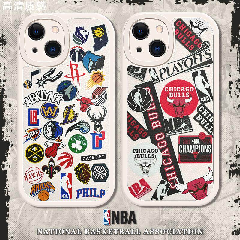 NBA科比适用苹果15手机壳iphone14pro80篮球40v30华为p50nova11队标13MATE60荣耀90湖人勇士畅享20软套8x12